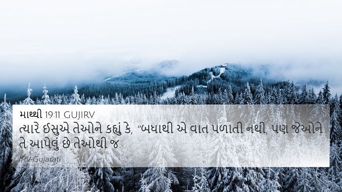 માથ્થી 19:11 GUJIRV 4K Wallpaper - ત્યારે ઈસુએ તેઓને - 4K Wallpaper Bible Verse