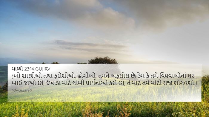 માથ્થી 23:14 GUJIRV 4K Wallpaper - (ઓ શાસ્ત્રીઓ તથા - 4K Wallpaper Bible Verse