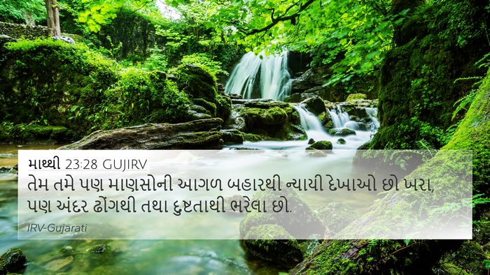 માથ્થી 23:28 GUJIRV Bible Verse Image