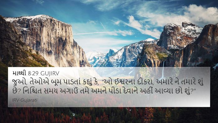 માથ્થી 8:29 GUJIRV Bible Verse Image