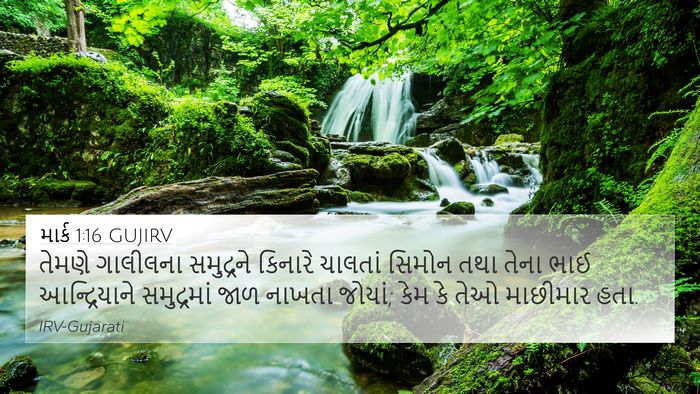 માર્ક 1:16 GUJIRV Bible Verse Image