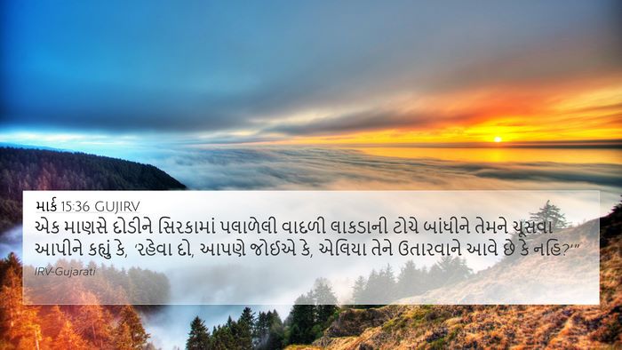 માર્ક 15:36 GUJIRV Bible Verse Image