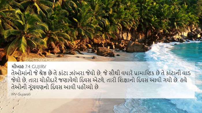 મીખાહ 7:4 GUJIRV Bible Verse Image