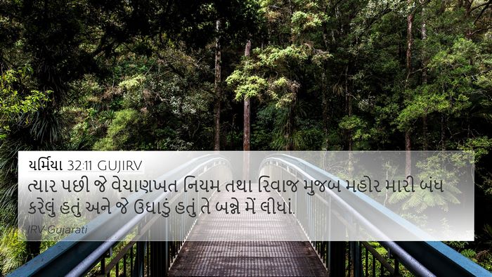 યર્મિયા 32:11 GUJIRV 4K Wallpaper - ત્યાર પછી જે - 4K Wallpaper Bible Verse