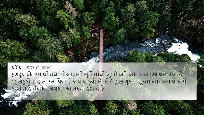 યર્મિયા 48:33 GUJIRV Bible Verse Image