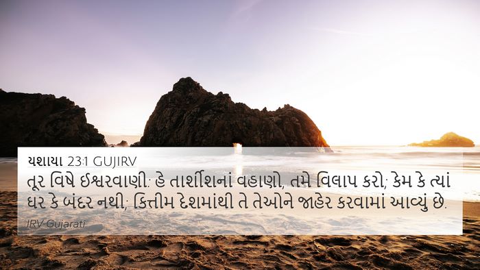 યશાયા 23:1 GUJIRV Bible Verse Image