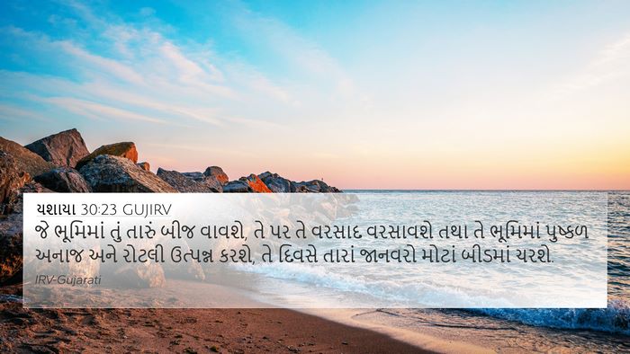 યશાયા 30:23 GUJIRV Bible Verse Image