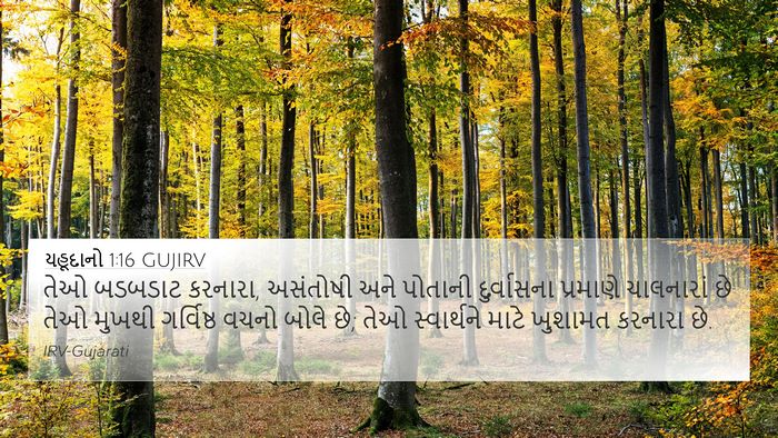 યહૂદાનો 1:16 GUJIRV Bible Verse Image