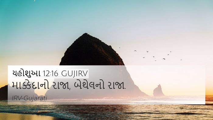 યહોશુઆ 12:16 GUJIRV Bible Verse Image