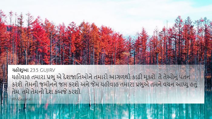 યહોશુઆ 23:5 GUJIRV 4K Wallpaper - યહોવાહ તમારા - 4K Wallpaper Bible Verse