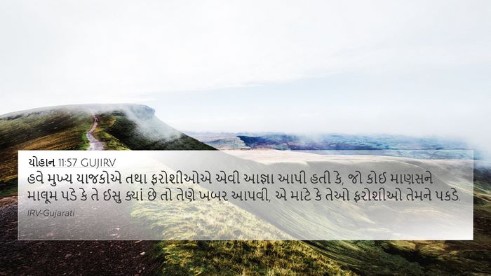 યોહાન 11:57 GUJIRV Bible Verse Image