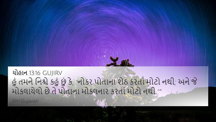 યોહાન 13:16 GUJIRV Bible Verse Image