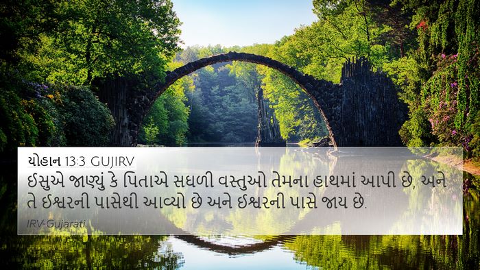 યોહાન 13:3 GUJIRV Bible Verse Image