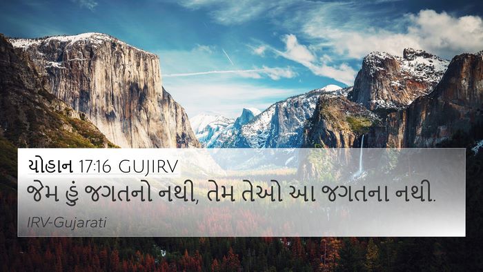 યોહાન 17:16 GUJIRV Bible Verse Image