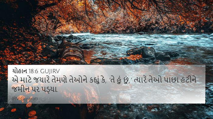યોહાન 18:6 GUJIRV Bible Verse Image