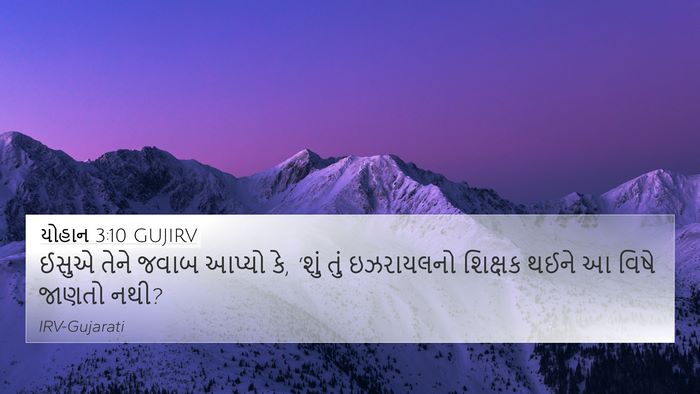 યોહાન 3:10 GUJIRV Bible Verse Image