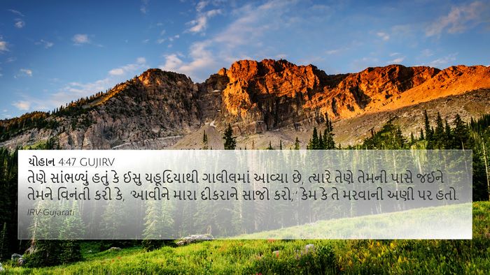 યોહાન 4:47 GUJIRV Bible Verse Image