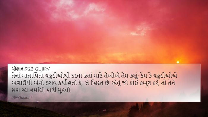 યોહાન 9:22 GUJIRV Bible Verse Image