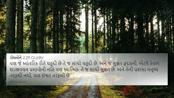 રોમનોને 2:29 GUJIRV Bible Verse Image