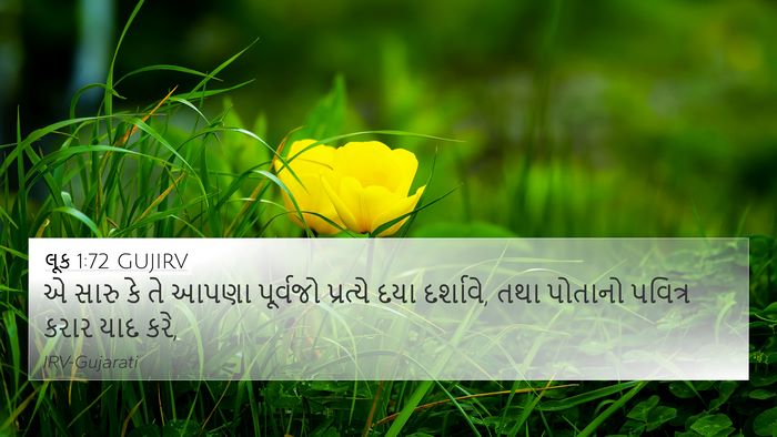 લૂક 1:72 GUJIRV Bible Verse Image