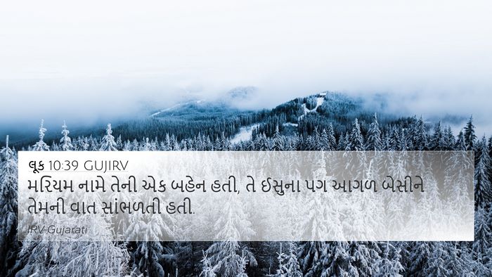 લૂક 10:39 GUJIRV Bible Verse Image