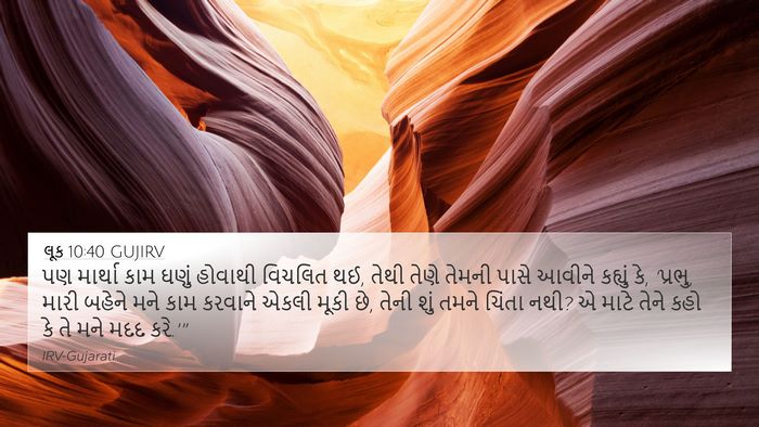 લૂક 10:40 GUJIRV Bible Verse Image