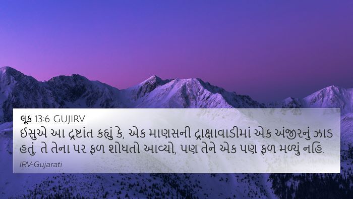 લૂક 13:6 GUJIRV Bible Verse Image