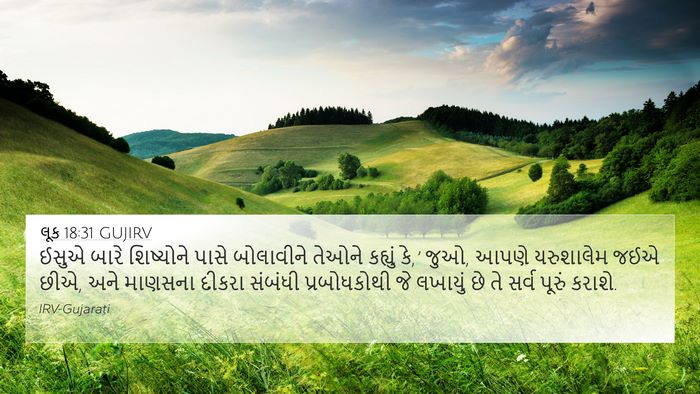 લૂક 18:31 GUJIRV Bible Verse Image