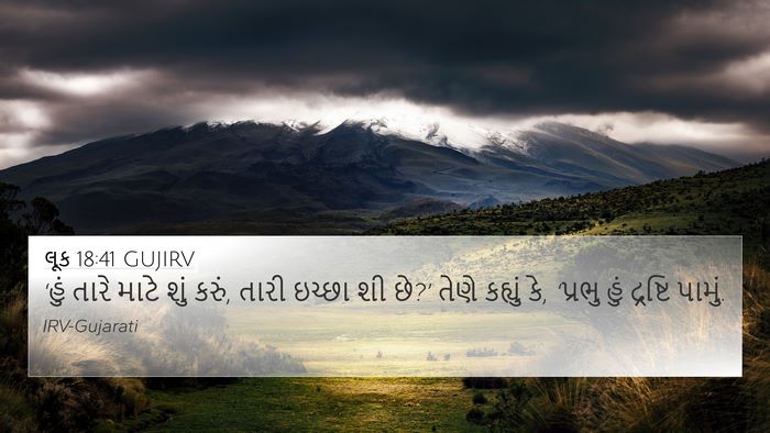 લૂક 18:41 GUJIRV Bible Verse Image