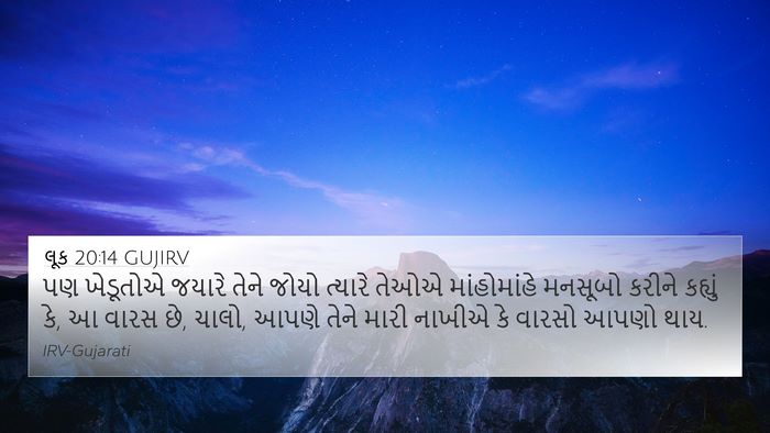 લૂક 20:14 GUJIRV Bible Verse Image