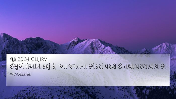 લૂક 20:34 GUJIRV Bible Verse Image