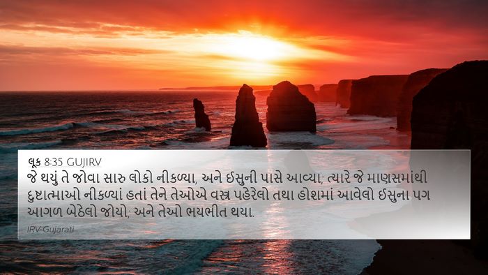 લૂક 8:35 GUJIRV Bible Verse Image