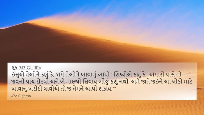લૂક 9:13 GUJIRV Bible Verse Image