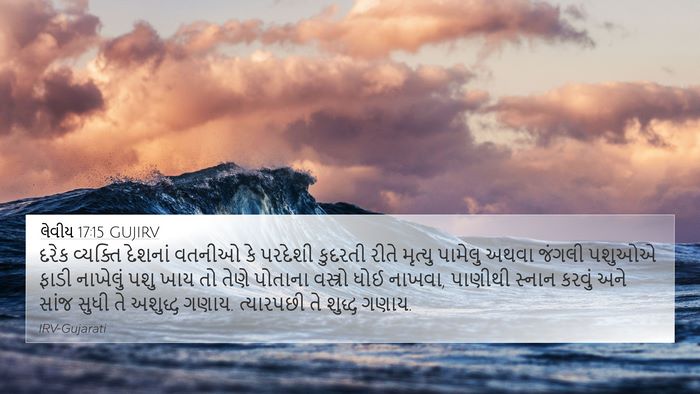લેવીય 17:15 GUJIRV Bible Verse Image