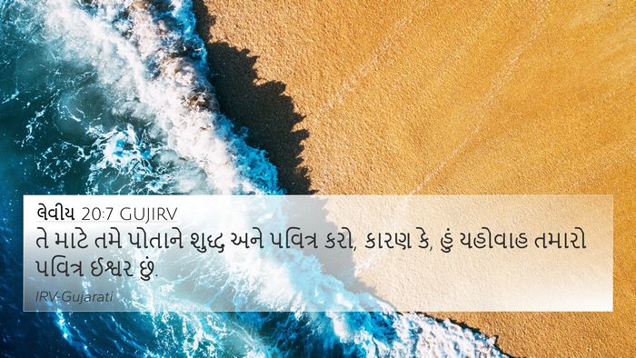 લેવીય 20:7 GUJIRV Bible Verse Image