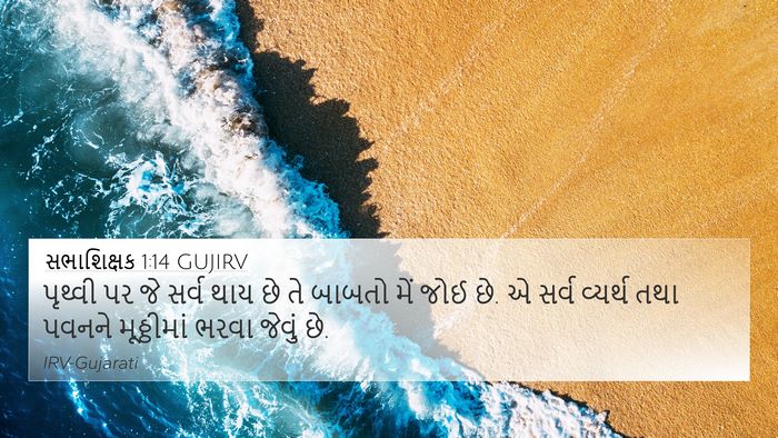 સભાશિક્ષક 1:14 GUJIRV Bible Verse Image