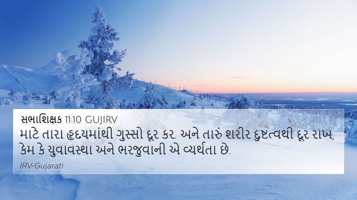 સભાશિક્ષક 11:10 GUJIRV Bible Verse Image