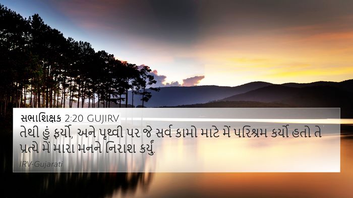 સભાશિક્ષક 2:20 GUJIRV Bible Verse Image
