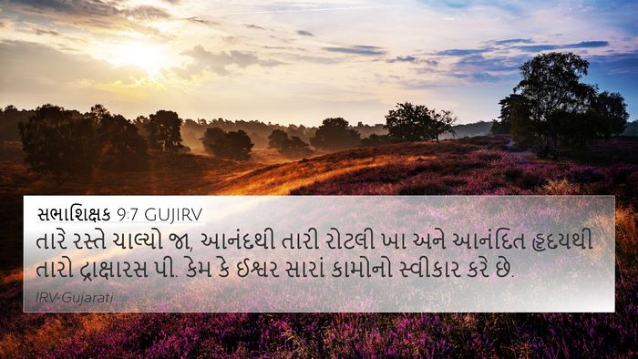 સભાશિક્ષક 9:7 GUJIRV Bible Verse Image