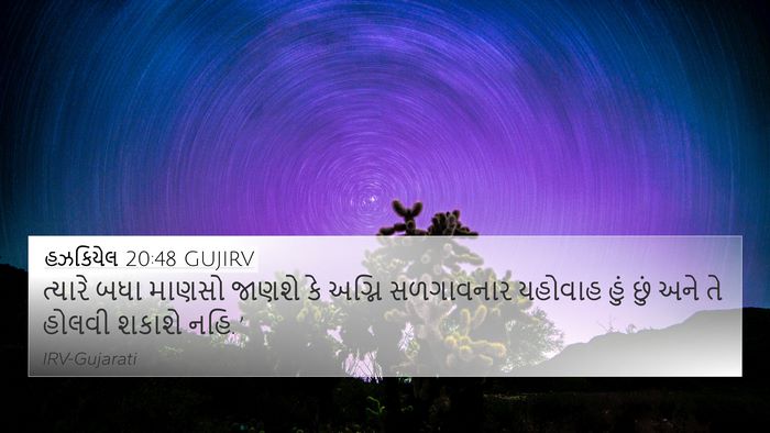 હઝકિયેલ 20:48 GUJIRV Bible Verse Image