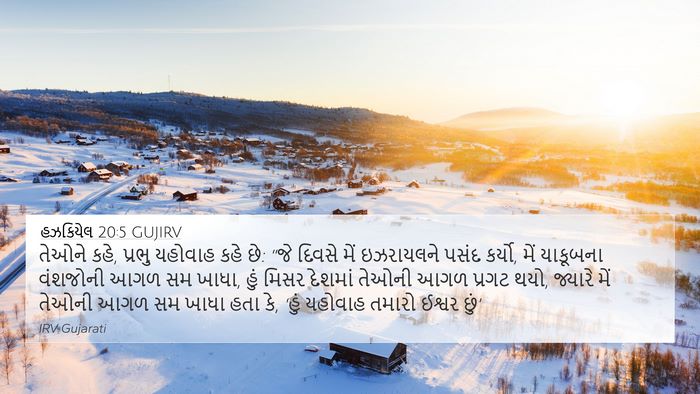 હઝકિયેલ 20:5 GUJIRV Bible Verse Image