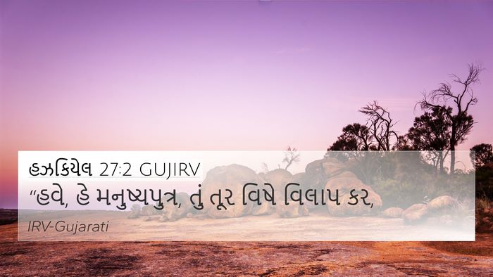 હઝકિયેલ 27:2 GUJIRV Bible Verse Image
