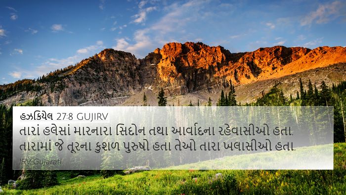 હઝકિયેલ 27:8 GUJIRV Bible Verse Image