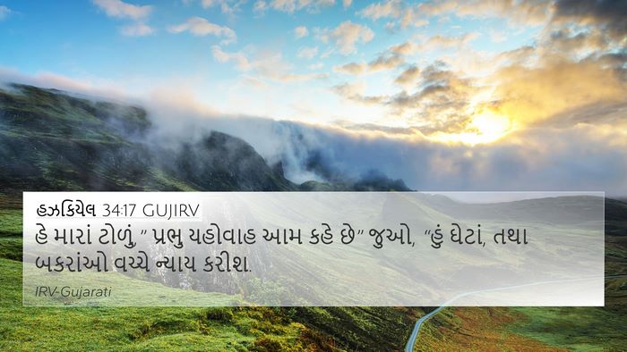 હઝકિયેલ 34:17 GUJIRV Bible Verse Image