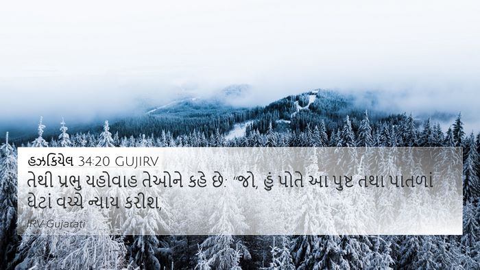 હઝકિયેલ 34:20 GUJIRV Bible Verse Image