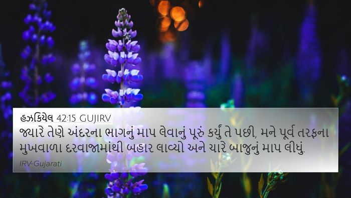 હઝકિયેલ 42:15 GUJIRV Bible Verse Image