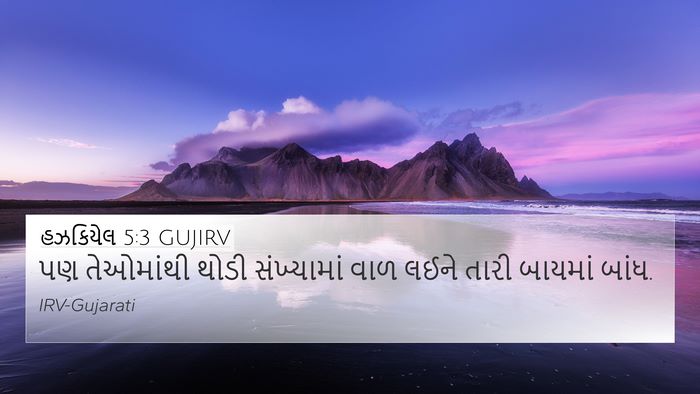 હઝકિયેલ 5:3 GUJIRV Bible Verse Image
