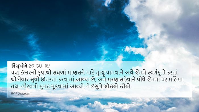 હિબ્રૂઓને 2:9 GUJIRV Bible Verse Image