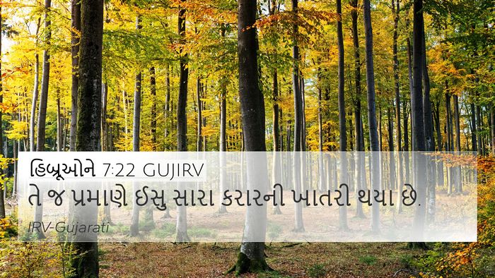 હિબ્રૂઓને 7:22 GUJIRV Bible Verse Image