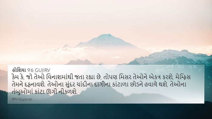 હોશિયા 9:6 GUJIRV Bible Verse Image